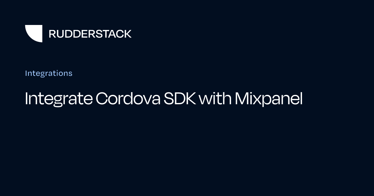 Integrate Cordova SDK with Mixpanel