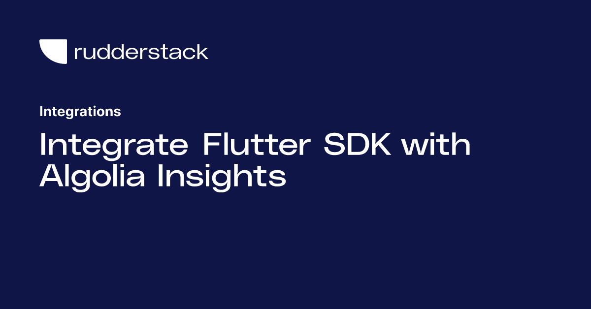 Integrate Flutter SDK with Algolia Insights
