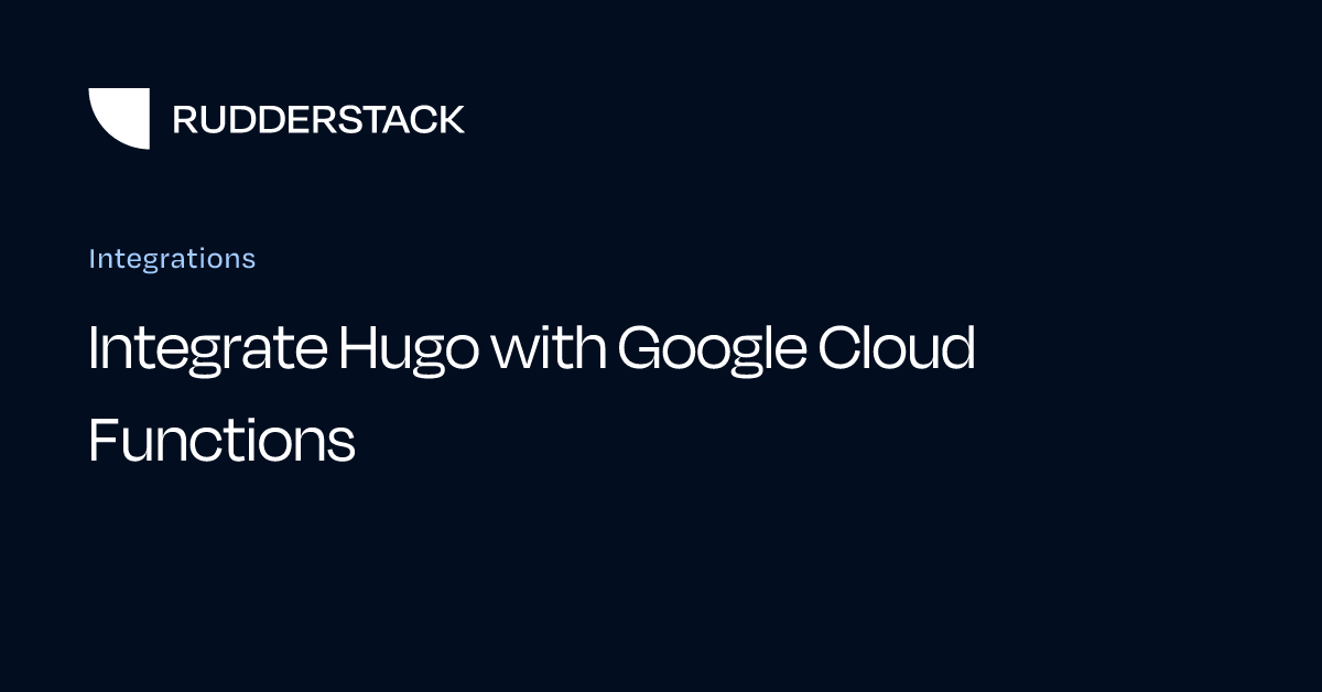 Integrate Hugo with Google Cloud Functions