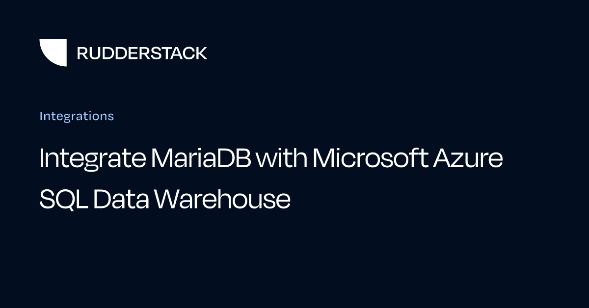Integrate MariaDB with Microsoft Azure SQL Data Warehouse