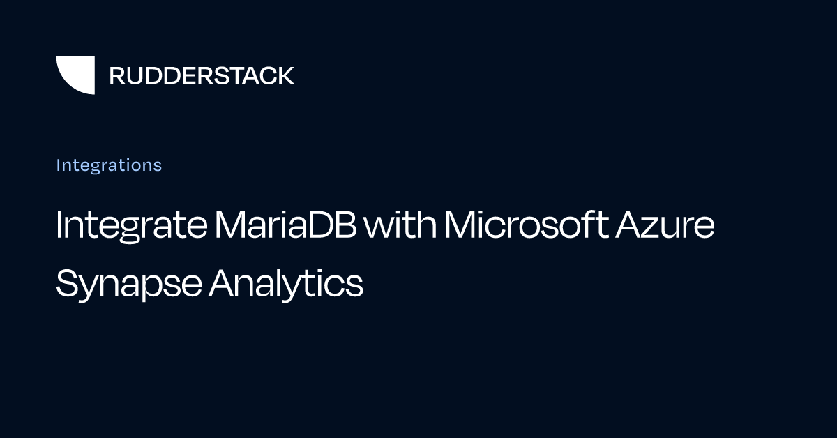 Integrate MariaDB with Microsoft Azure Synapse Analytics