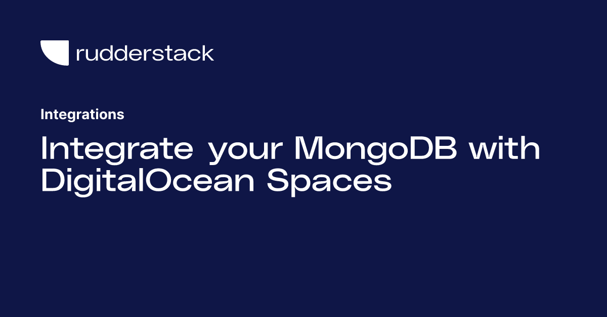 Integrate your MongoDB with DigitalOcean Spaces