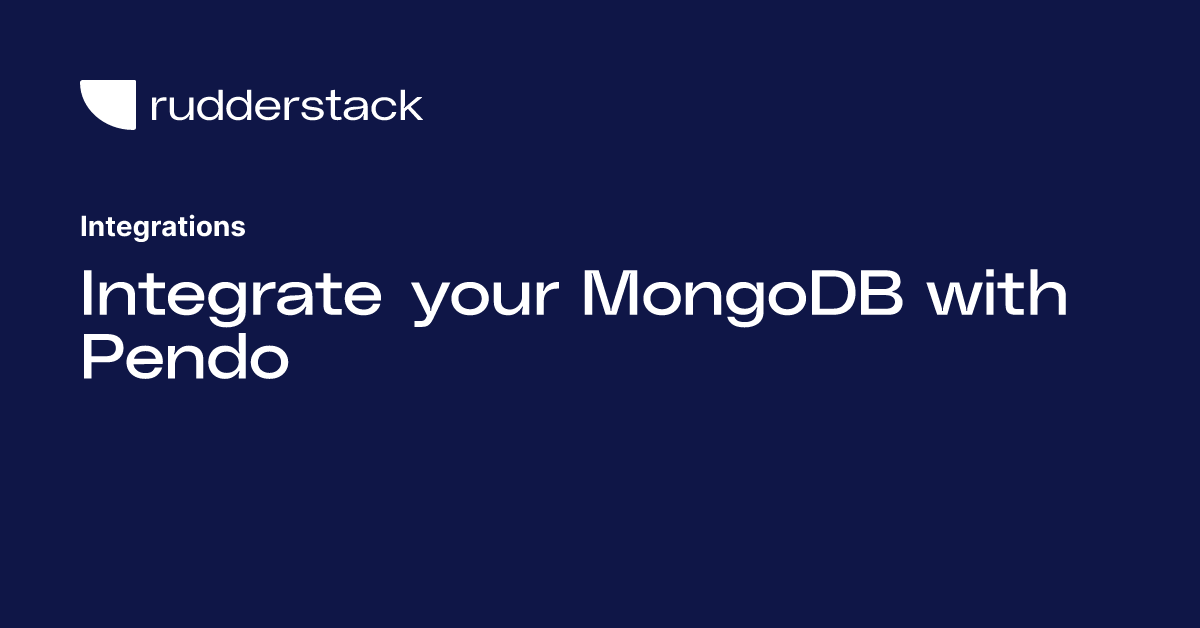 Integrate your MongoDB with Pendo