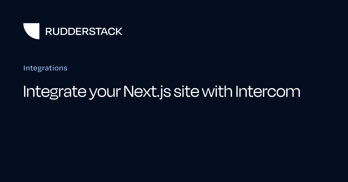 Integrate your Next.js site with Intercom
