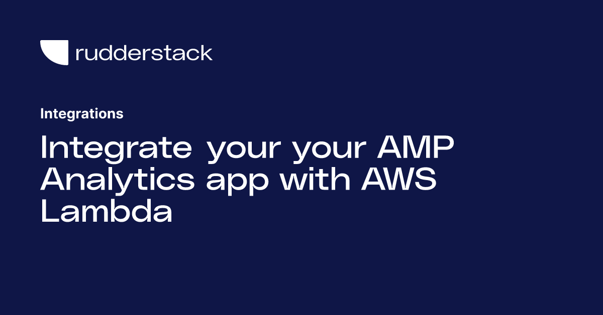 Integrate Your Your Amp Analytics App With Aws Lambda 6079