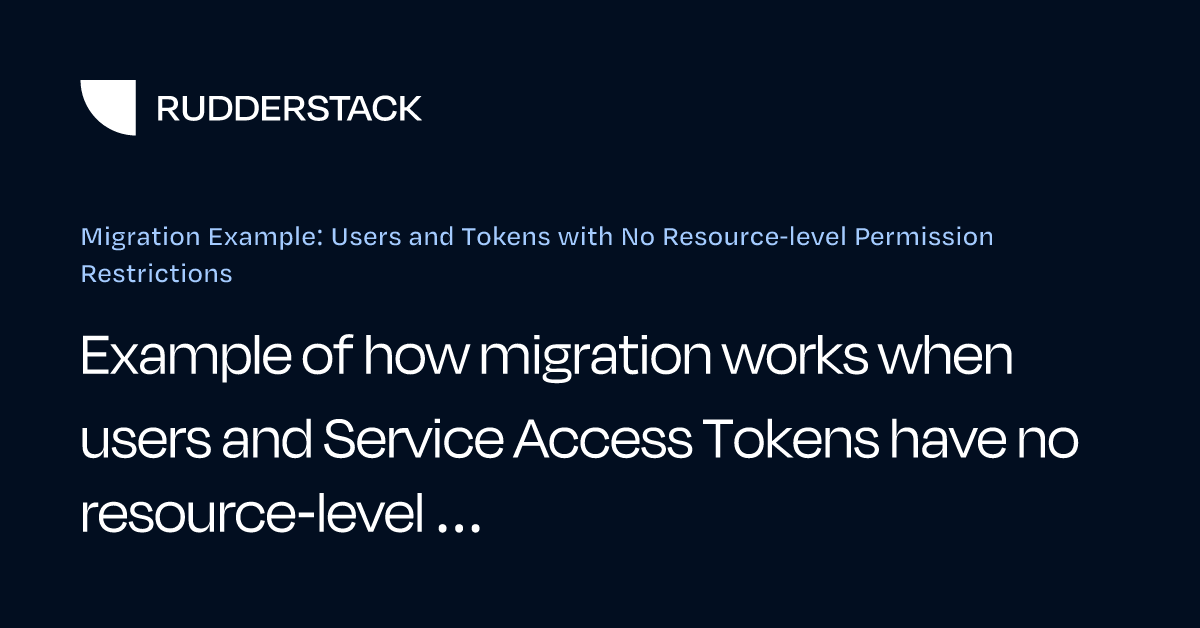 Migration Example: Users and Tokens with No Resource-level Permission ...